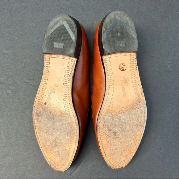 Allen Edmunds Avalon Two-Tone Loafers, Brown Leather w/ Embossed Croc, Size 6.5 - Picture 14 of 16